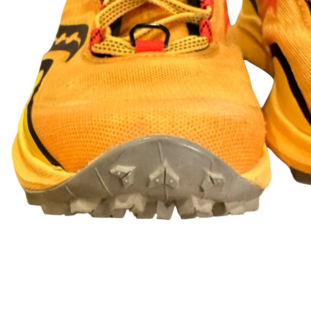 Saucony Peregrine 12 PWRRUN PWRTRAC Vizigold/Vizired Trail Running Shoe W 7.5 - Picture 14 of 16